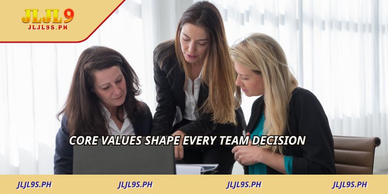 Core values shape every team decision