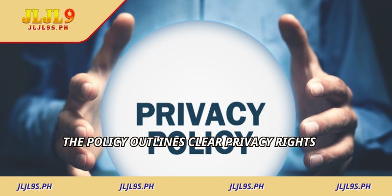 The policy outlines clear privacy rights