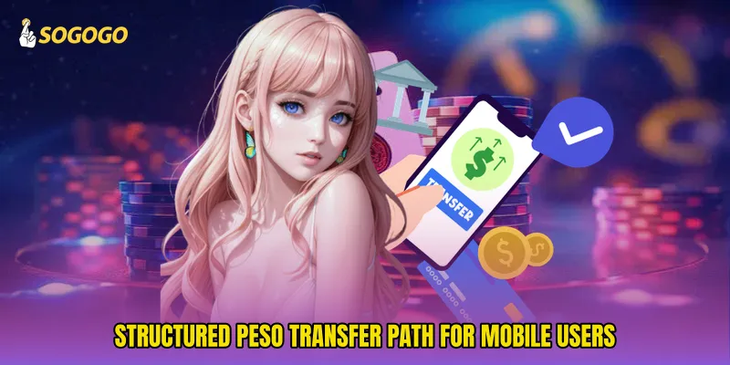 Structured peso transfer path for mobile users